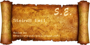 Steindl Emil névjegykártya